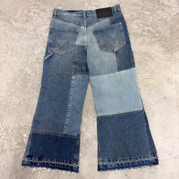 Marc Jacobs Patchwork Denim Cropped Flare Jean DSWT MSRP $695 - Picture 5 of 16
